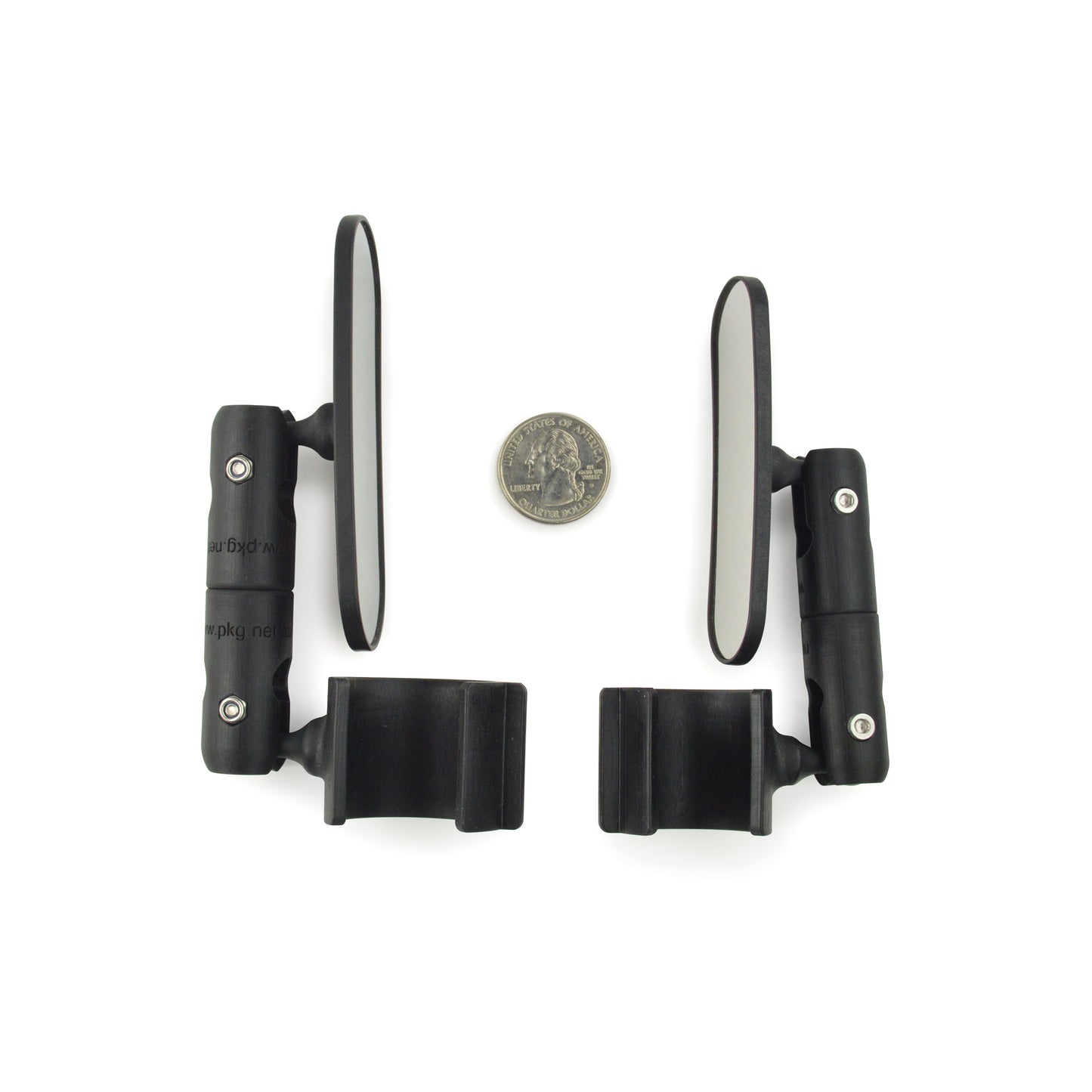 3D Resin-Printed Housing with High-Polish Stainless Mirror (Complete with Arm & Clip)