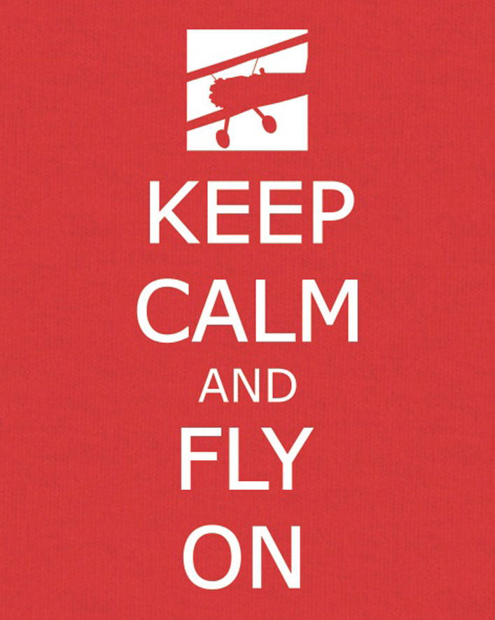 Keep Calm, Fly On T-Shirt